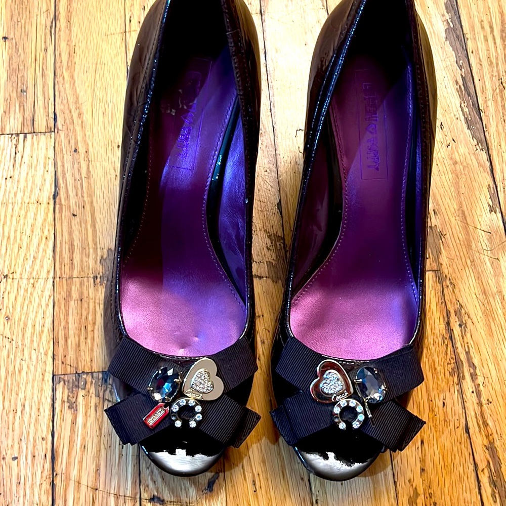 Coach Wedge peep toe shoes